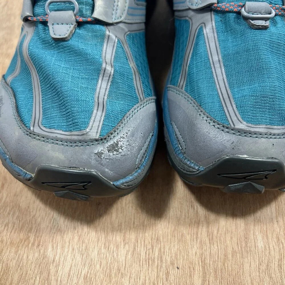 Altra Lone Peak 4 Men's Size 9 Gray/Teal Trail Running Shoes ALM1855F330